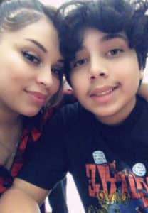 eve garcia with her son