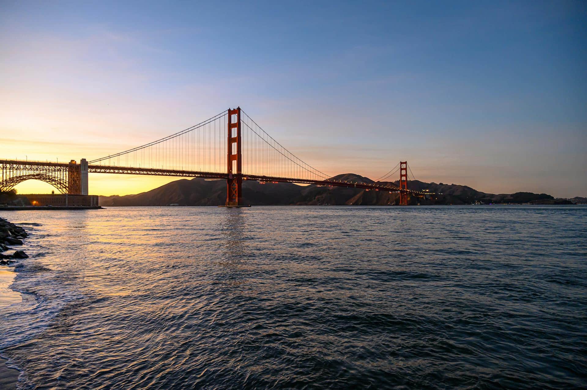 Golden Gate Bridge at Sunset