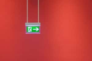 Exit sign