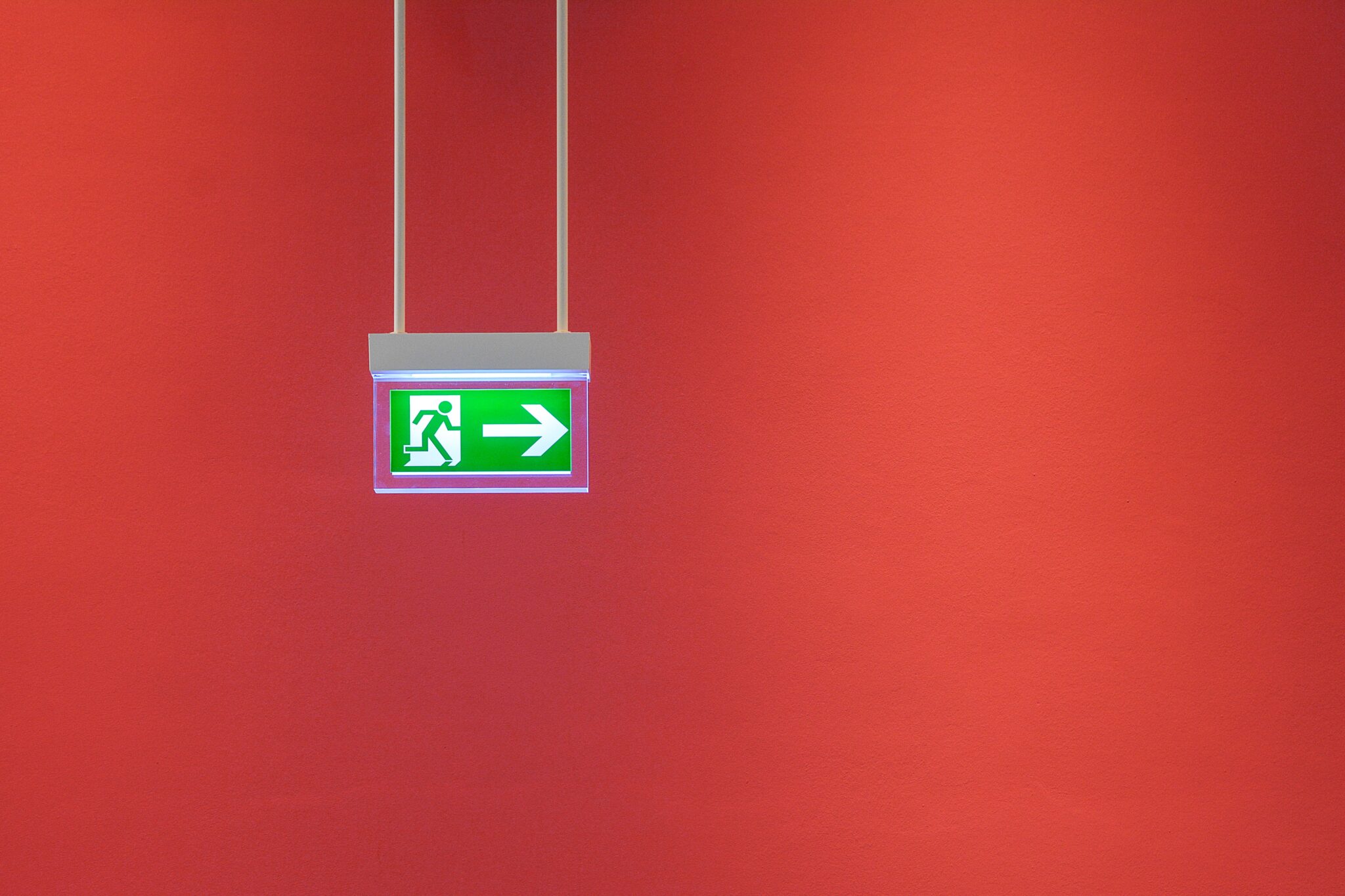 Exit sign